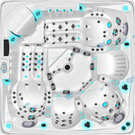  Bañera de hidromasaje de lujo spa al aire libre Whirlpool | Tubo caliente con ozono - Joyee