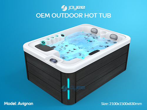 Bañera de hidromasaje moderna Balboa Whirlpool | Jacuzzi al aire libre Spa Hot Tube - JOYEE