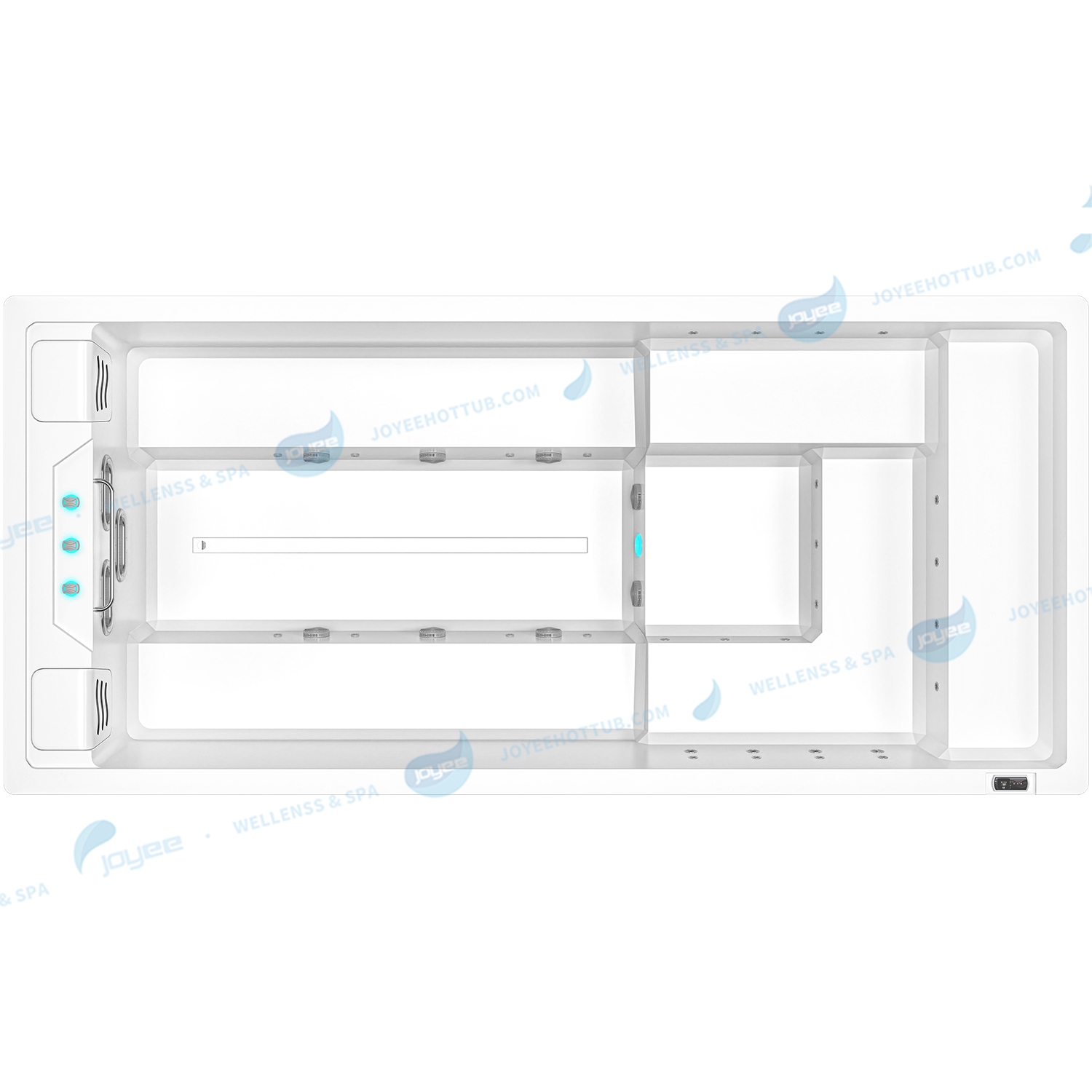 Precio de fábrica Natadería acrílica al aire libre | Piscina de spa de natación Whirlpool - Joyee