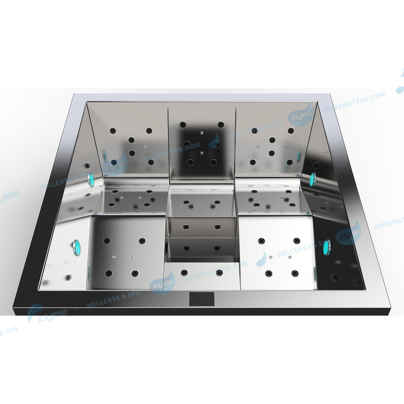 Piscina de spa de acero inoxidable | Bañera de hidromasaje con control de masaje - Joyee