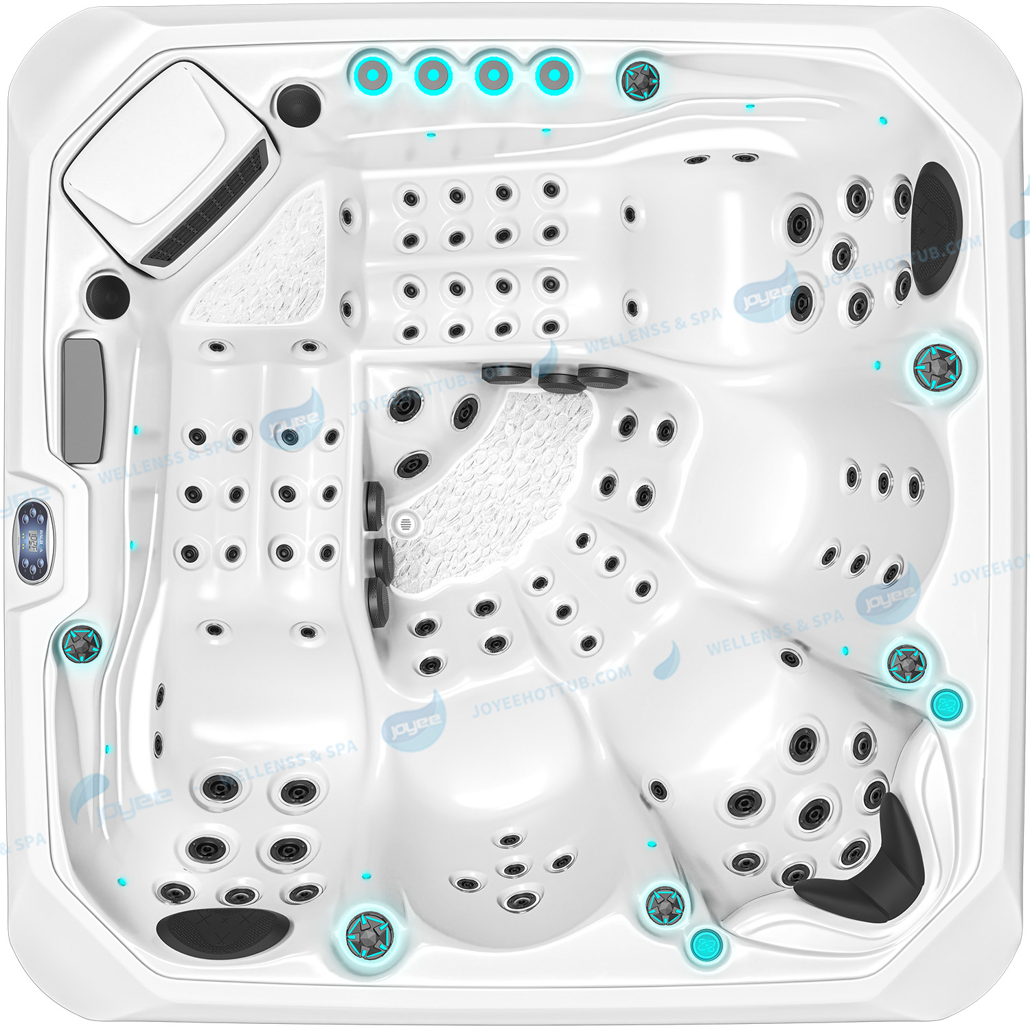 Bañera de hidromasaje masaje acrílico spa whirlpool | Hydro Hot Buant Outdoor - Joyee