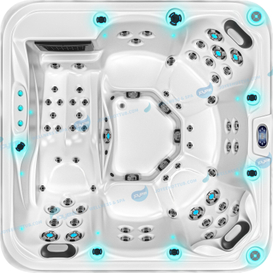 6 Personas Tina de Balboa Balboa de acrílico Whirlpool | Bañera de hidromasaje al aire libre - Joyee