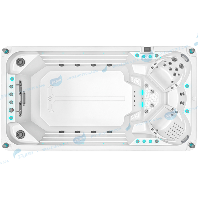 Gran spa con bañera de hidromasaje para nadar al aire libre | Piscinas Natación Spa al aire libre - JOYEE