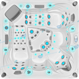 Hydrorelax Luxury Acrylic Shell Tax | Spa al aire libre con Jacuzzier - Joyee