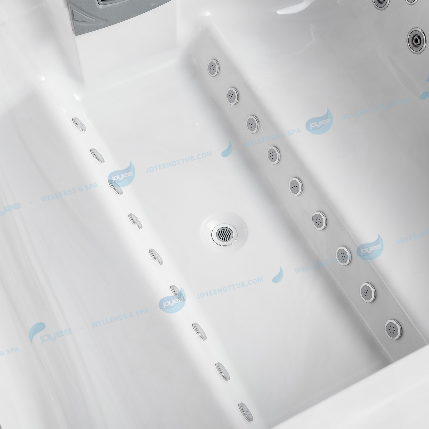 Elegante spa con luces de nivel LED