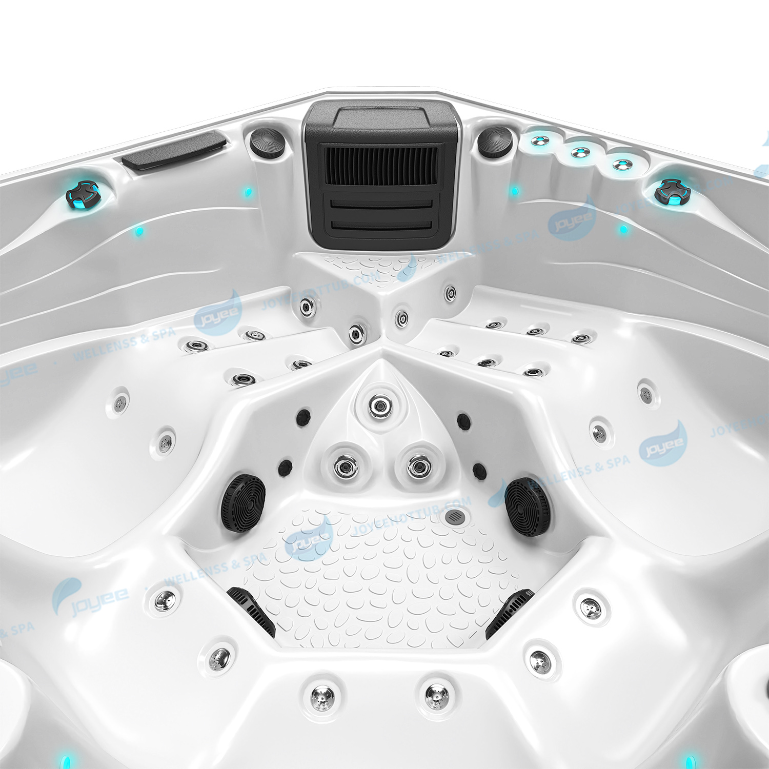 Jacuzzi con 3 Fuentes LED