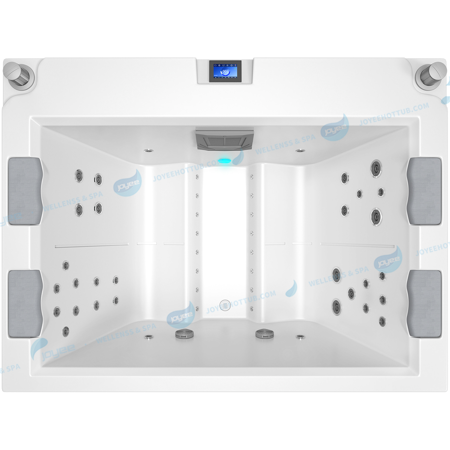 Al aire libre 4 personas Hottub | Bañera de hidromasaje de masaje whirlpool Balboa Spa - Joyee