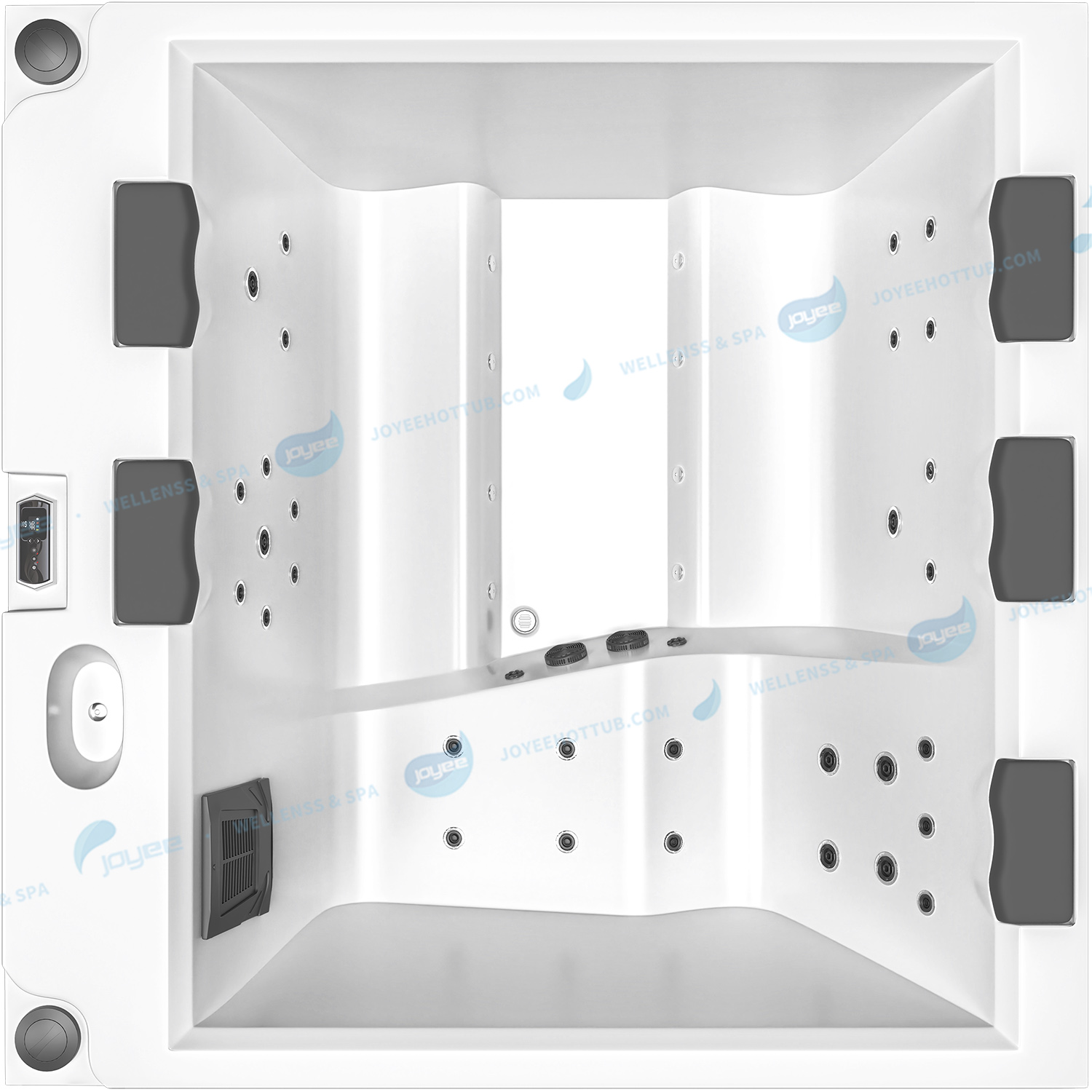 Bañeras de spa Piscinas Acrílico Whirlpool | Hydromassage al aire libre Spa Jaccuzi - Joyee