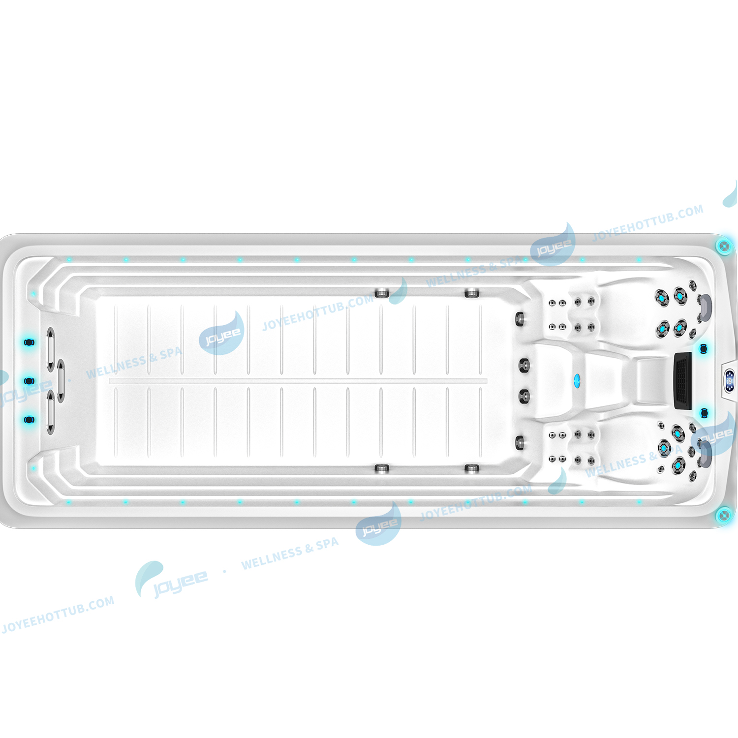 Piscina acrílica CE |Masaje con hidromasaje Balboa Swim Spa al aire libre - JOYEE