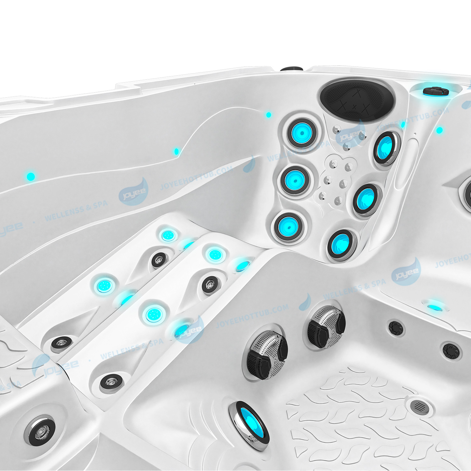 Tubo caliente con tumbonas 