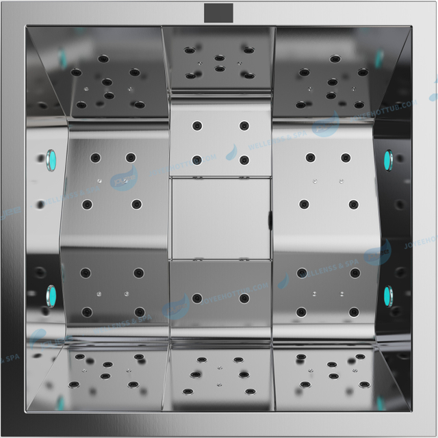Piscina de spa de acero inoxidable | Bañera de hidromasaje con control de masaje - Joyee