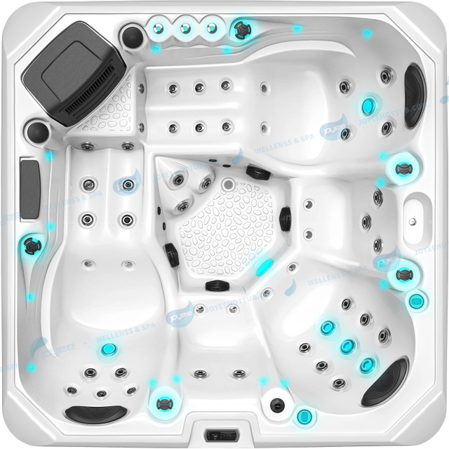 Hydrorelax 5 Personas de spa Bañera | Bañera de hidromasaje acrílico al aire libre - Joyee