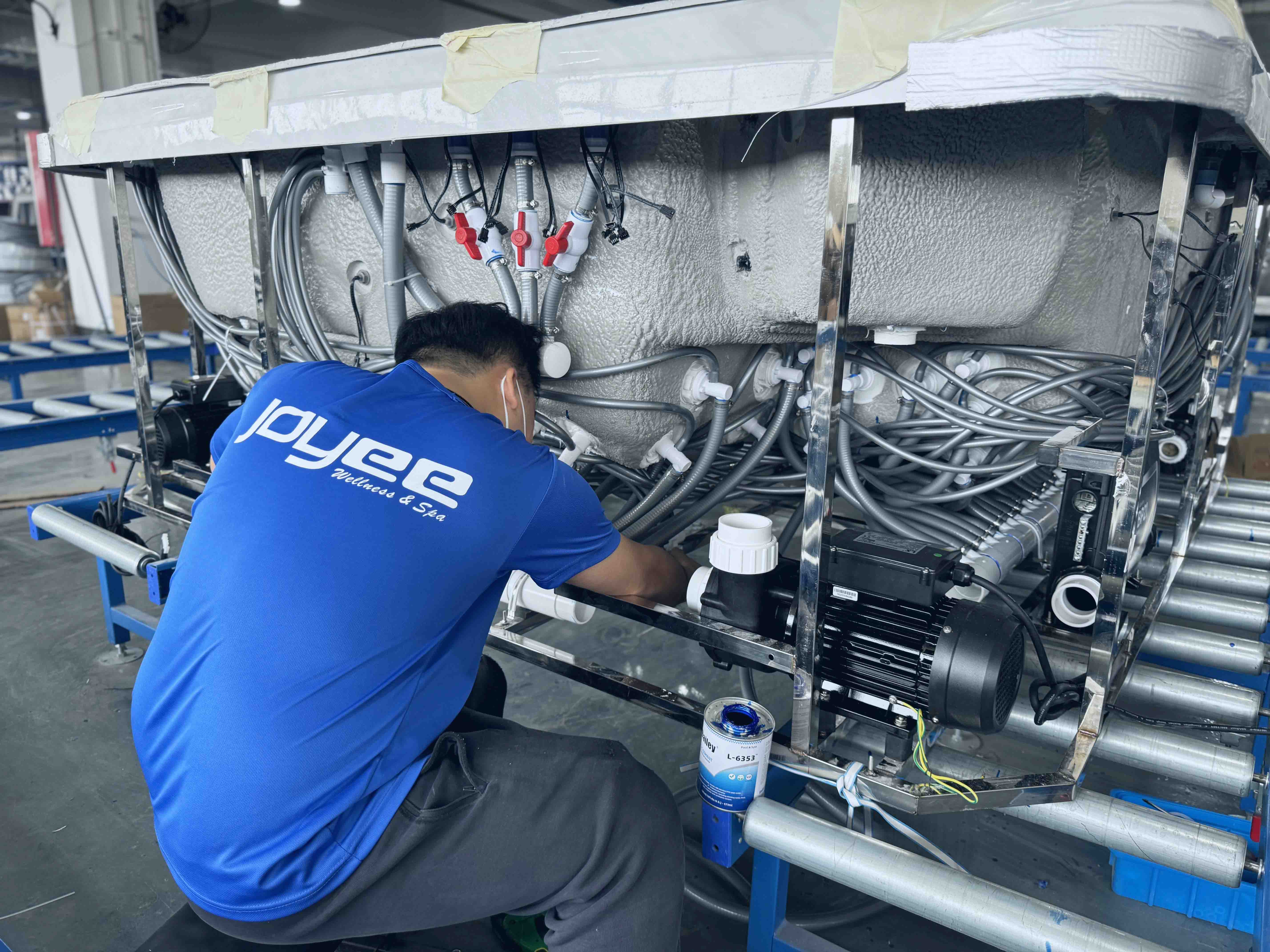 Ensamblaje de ba&ntilde;era de hidromasaje