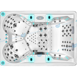 4 personas Hydromassage Outdoor Tav bañera | Whirlpool Hottub con cascada - Joyee