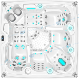 Venta caliente Bañera de hidromasaje al aire libre para 5 personas | Bañera de hidromasaje con masaje con chorros de aire Balboa - JOYEE