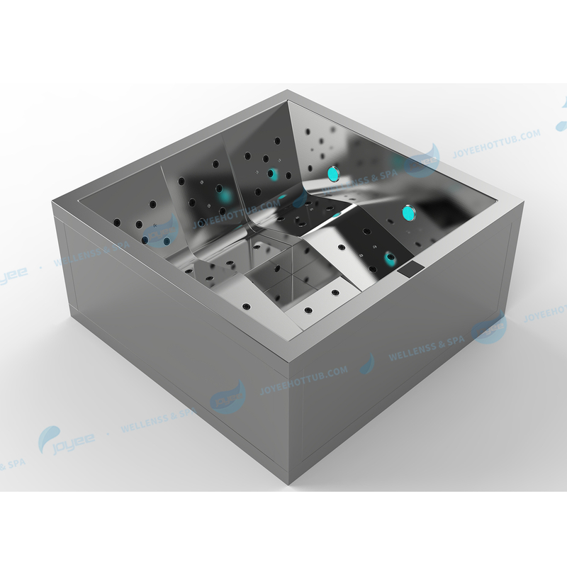 Piscina de spa de acero inoxidable | Bañera de hidromasaje con control de masaje - Joyee