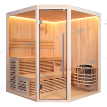 Calentador de estufa de vapor seco tradicional Sauna de lujo |Alegría